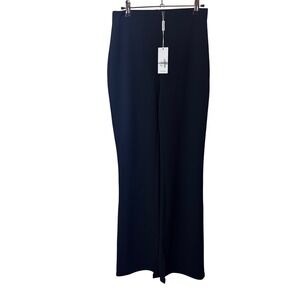 NEW Petal & Pup Hallie Black Bootcut Slit Hem Stretch Waist Pants US Size‎ 6